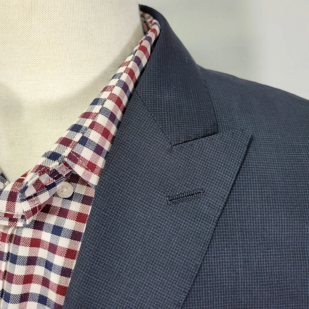 Banana Republic Men's Sport‎ Coat Blazer Suregon Tarbaldo Togna Wool Navy 42R